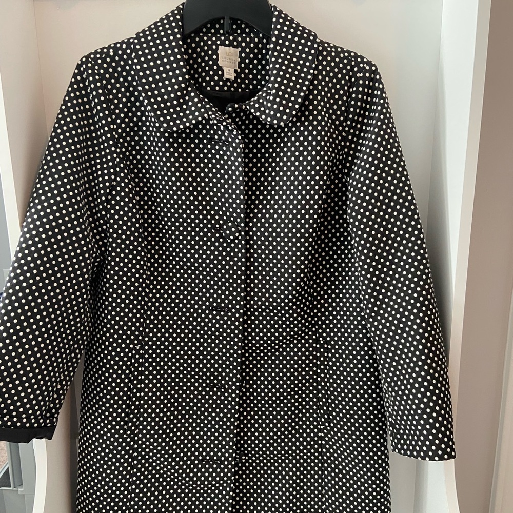 Lauren Conrad black and white pea coat